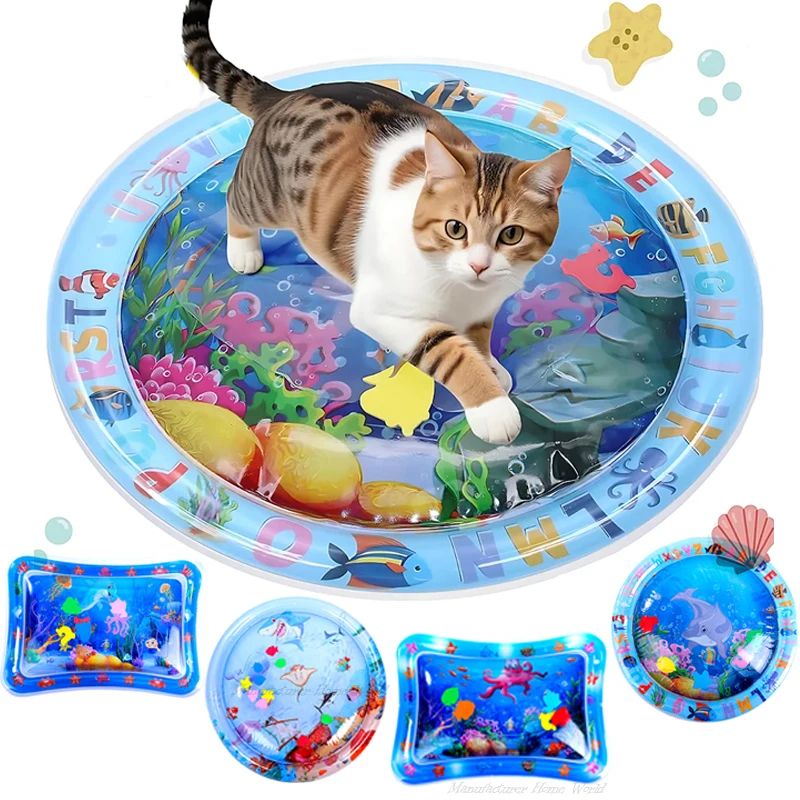 Cat Playing Water Mat Sensory Water Play Mat For Cat Pvc Oce
