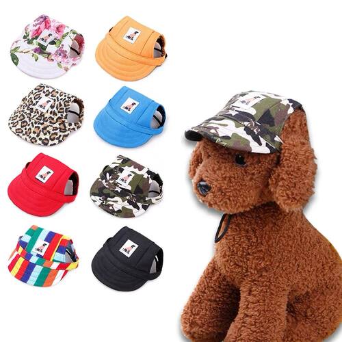 Fashionable Cute Pet Dog Cat Puppy Hat Baseball Visor Hat Pu