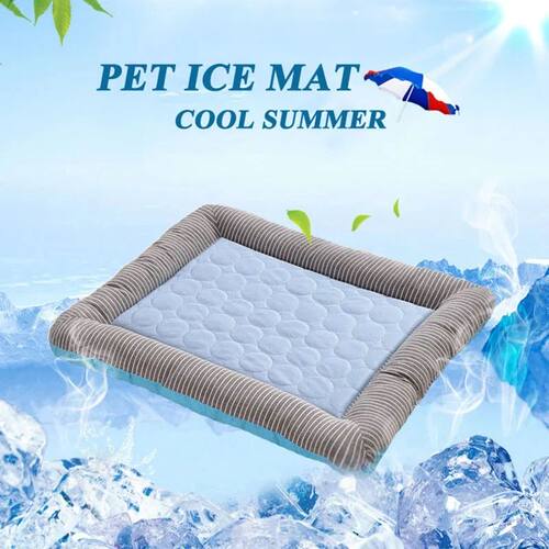 Cooling Pad Bed for Dogs Cats Puppy Kitten Cool Mat Pet Blan
