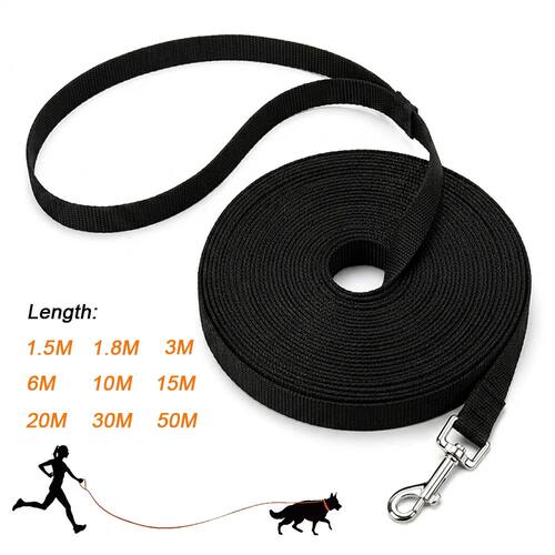 Long Dog Leash Nylon Training Lead 1.5m-50m Strong Pet Tract