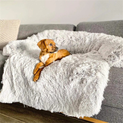 Washable Pet Sofa Dog Bed Calming Bed For Large Dogs Sofa Bl