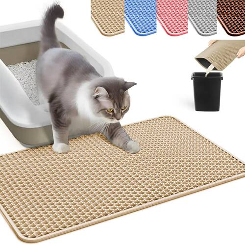 1Pc Large Size Cat Litter Mat-Advanced Honeycomb Double Laye