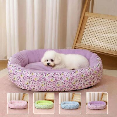 Floral All Season Dog Bed for French Bulldog Chihuahua Soft