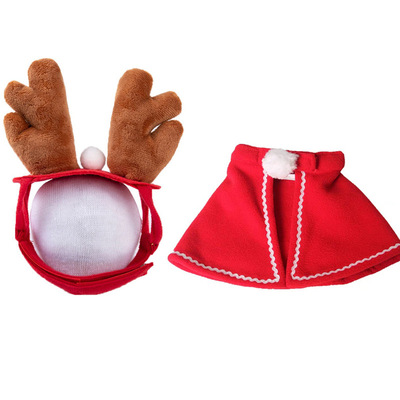 Christmas Cape Hat Holiday Suit Cat And Dog Transformation S