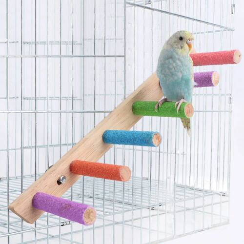 4/6/8 Step Bird Climbing Ladder Parrot Toy Ladder Bird Inter