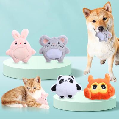 1Pc Catnip Sound Paper Plush Cat Toy Soft Solid Interactive