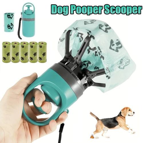 Portable Dog Pooper Scooper Outdoor Pet Waste Pick-up Cleane