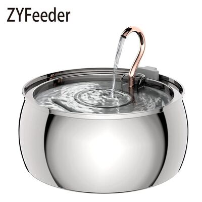 ZYFeeder 4L Cat Drinking Fountain Stainless Steel Pet Water