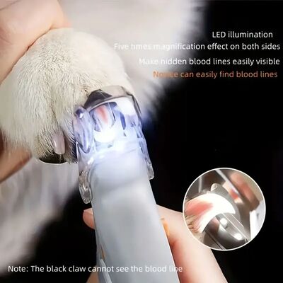 LED Light Pet Nail Clippers - Great for Trimming Cat and Dog