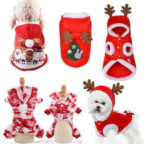 Christmas Dog Clothes Santa Costume for Puppy Chihuahua York