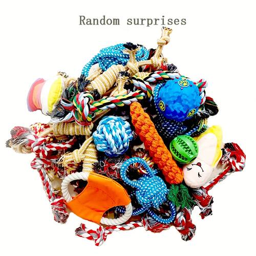 5/15/20/30pcs Random Type Durable Tough Interactive Cotton P