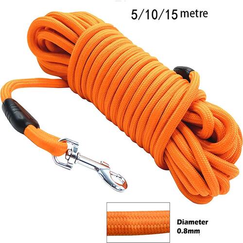 5M/10M/15M Heavy Duty Nylon Dog Leash - Ideal for Recall & A