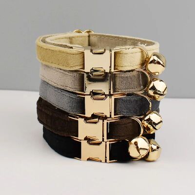 Personalized Velvet Cat Collar Cat Collar Wind Velvet Cat Co