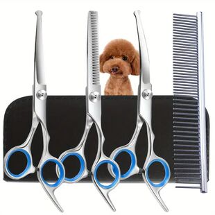 Safe and Precise Professional Pet Grooming Scissors with Rou