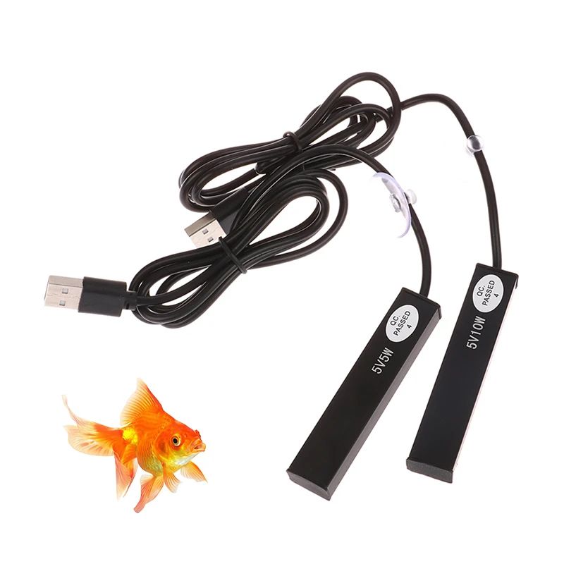 5W/10W Mini Aquarium Heater USB Charging For Small Fish Tank