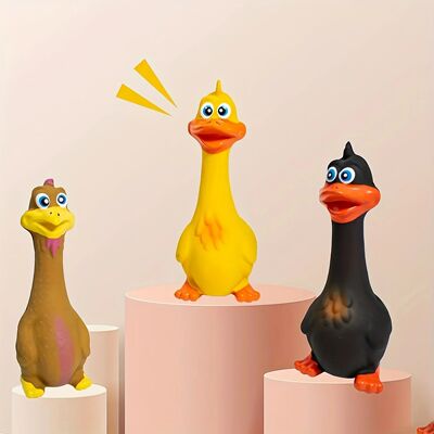 Pet Dog Sound Toy - Screaming Standing Chicken and Big-Mouth