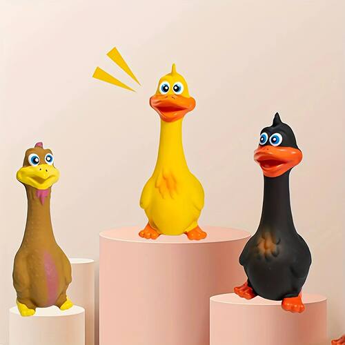 Pet Dog Sound Toy - Screaming Standing Chicken and Big-Mouth