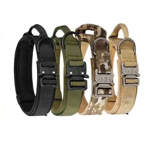 Tactical Dog Collar Pet Buckle Outdoor Metal Breath Products