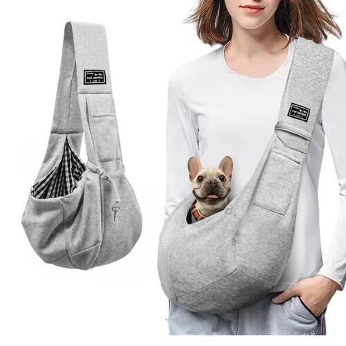 Cotton Comfortable Dog Bag Pet Out Crossbody Shoulder Bag Ou
