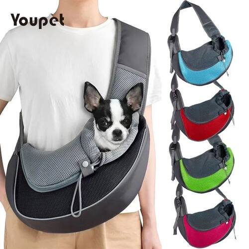 Cat/Dog out backpack,Dog Sling Carrier Breathable Mesh Trave