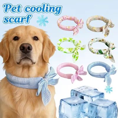 Pet Cooling Ice Scarf Cool Ice Breathable Towel Heatstroke D