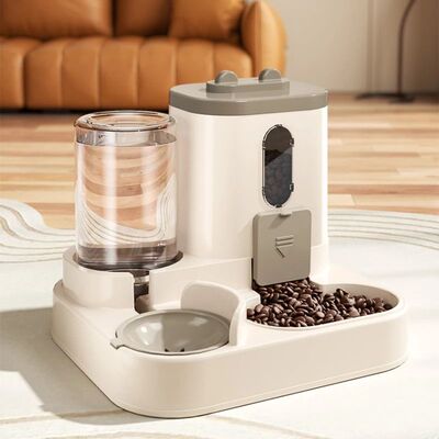 Cat Bowl Automatic Feeder with Spill Proof Design with Water