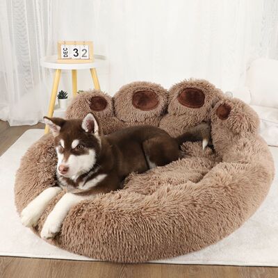 Fluffy Dog Bed Winter Warm Large Pet Products Small Sofa Bas