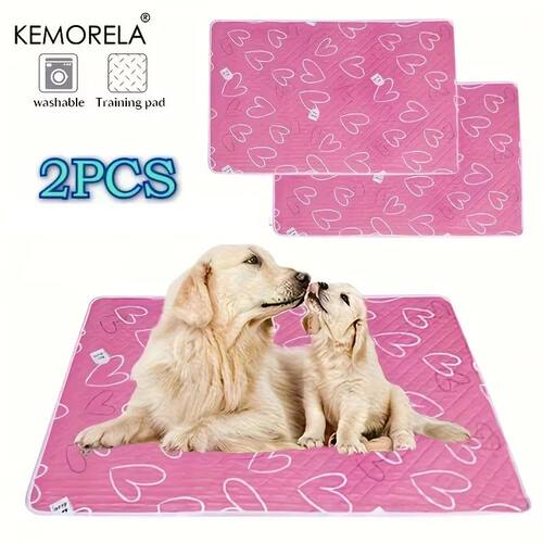 Kemorela New 2pcs Dog Training Dog Cooling Mat Mat Washable