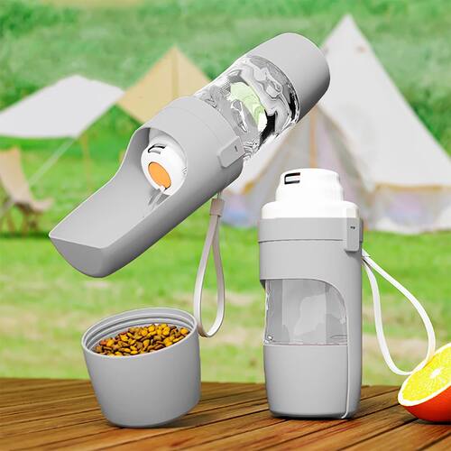 Portable Dog Cat Water Bottle with Storage Food and Water Co