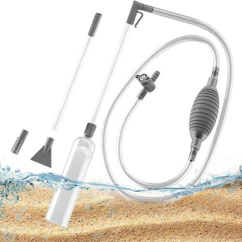Siphon Pump with Filter Nozzle Fish Tank Water Changer Air P