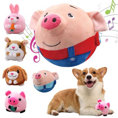 Plush Automatic Bouncing Toys Bite Resistant Funny Interacti