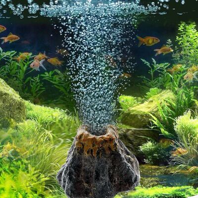 Fish Tanks Landscaping Simulation Volcano Aquarium Accessori
