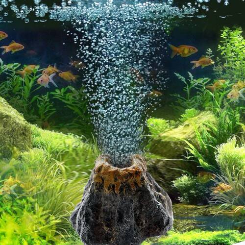 Fish Tanks Landscaping Simulation Volcano Aquarium Accessori