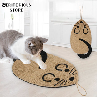 Sisal Scratcher Cat Post Board Mat Scratching Soft Bed Toy