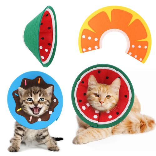 Cat Elizabeth Collar Pet Recovery Cone Soft Anti Bite Neck C