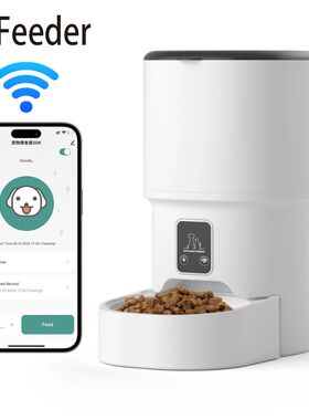 4L WIFI Button Automatic Cat Feeder Intelligent Cat and Dog