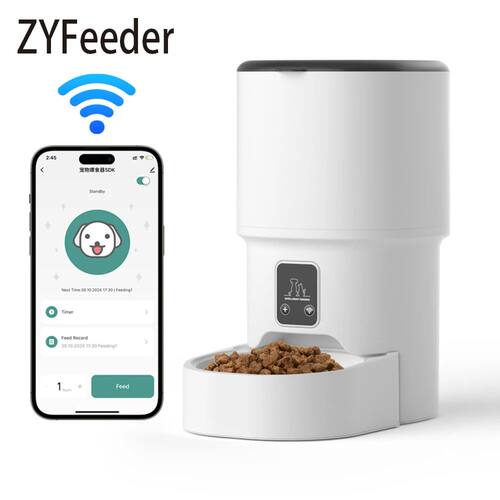 4L WIFI Button Automatic Cat Feeder Intelligent Cat and Dog