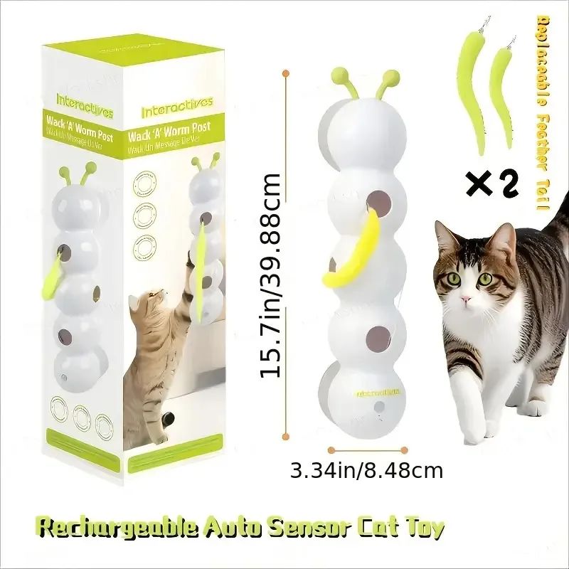 Automatic Sensor Cat Toy，USBCharging，Suitable for all cat