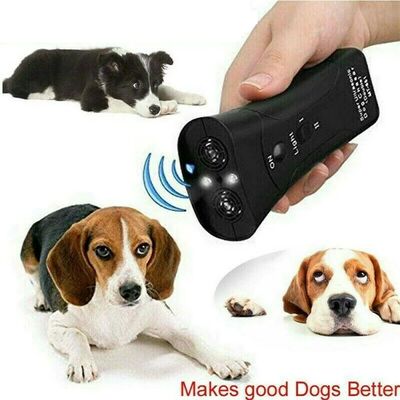 Dog Repeller Dual Speaker Laser Dog Training Device LED Ultr