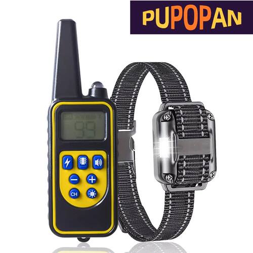Pupopan Dog Training Collar with Remote IP67 Waterproof E Co