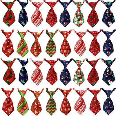 25/50/100pcs Christmas Dog Bow Ties for Xmas Decorate Pet Do
