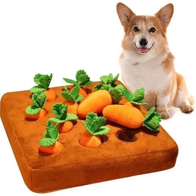 Carrot Snuffle Mat for Dogs Cats Puzzle Toy with Carrots for