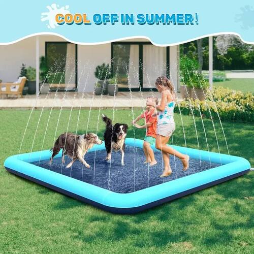 Super Sized Dog Water Play Mat And Children'S Swimming Pool