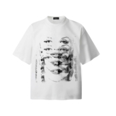 Moodswings 玛丽莲梦露重叠复古vintage中性印花短袖 圆领宽松tee