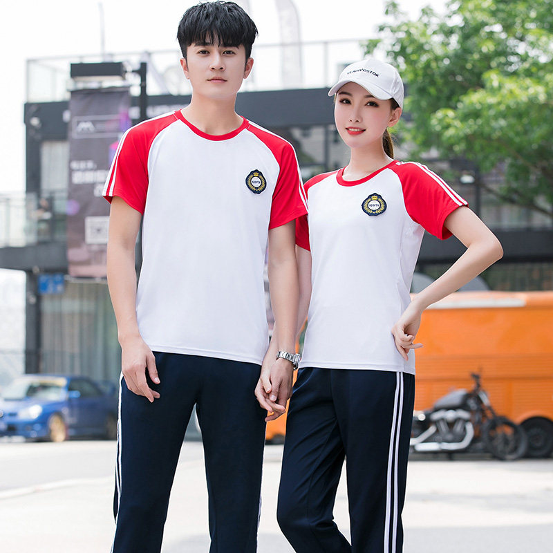 高中初中生校服套装中学生学院风运动会短袖毕业班服短裙短裤夏装