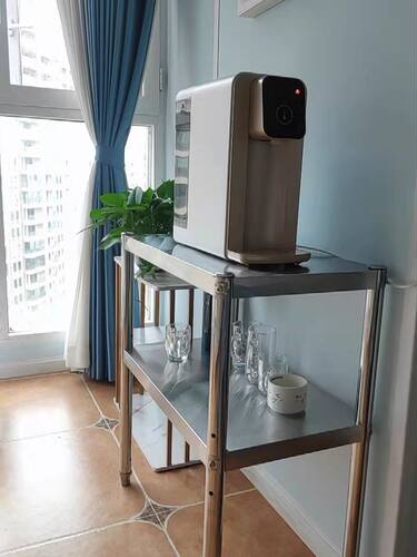 家用厨房用品架子不锈钢小双层置物架多层锅微波炉厨具收纳架落地