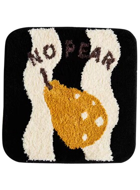 DDD植绒毯浴室门口耐磨吸水防滑脚垫耐脏冬天座椅加厚隔凉垫ins风