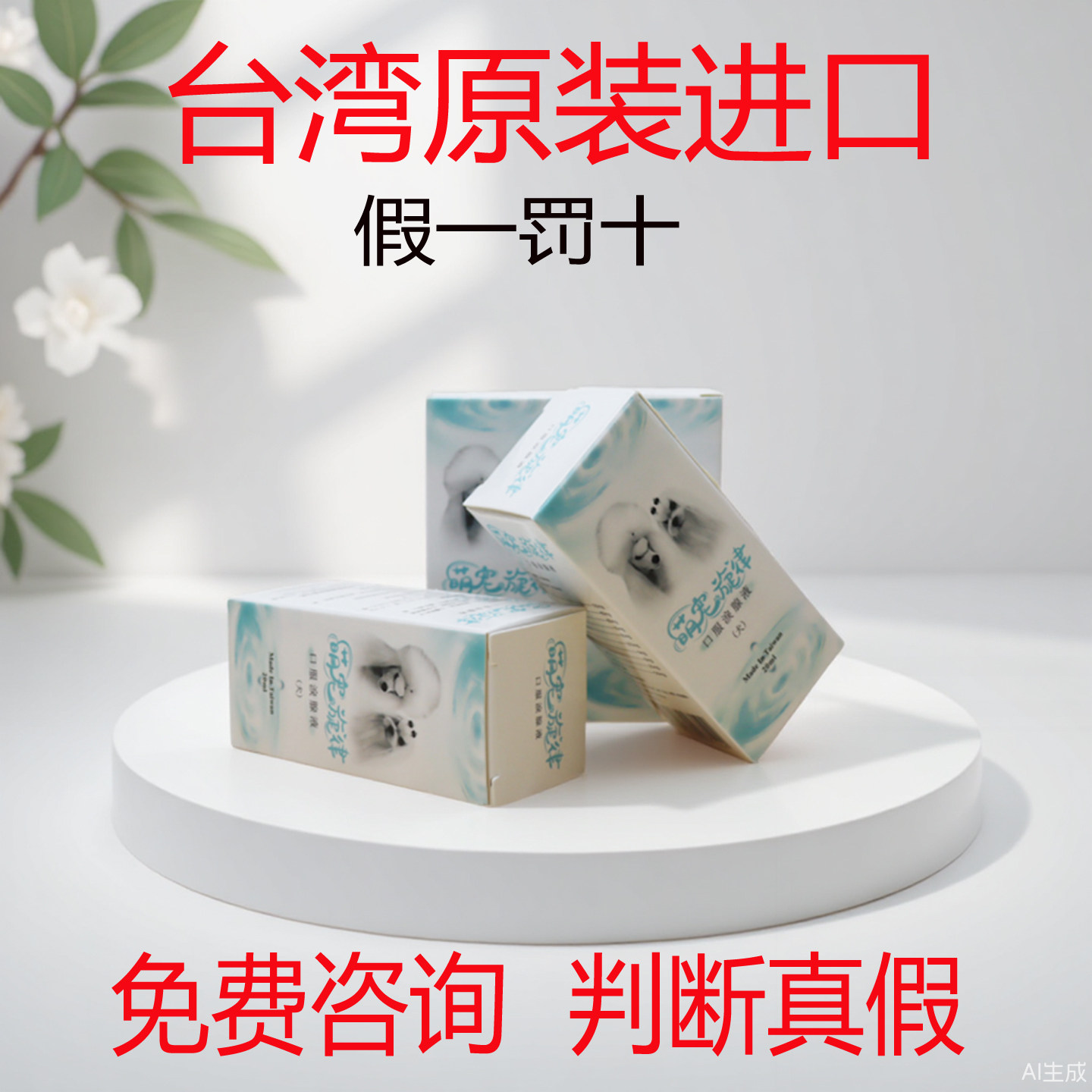 台湾showme泪痕液Plus狗口服液泪腺比熊宠物猫嘴巴红胡子萌宠旋律