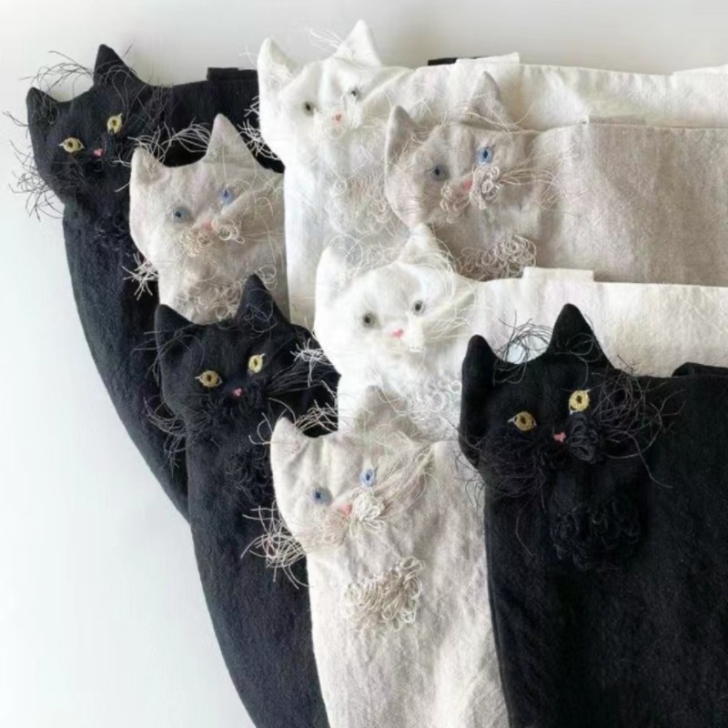 丑萌猫咪包手作猫可根据自己家毛孩子同款定制