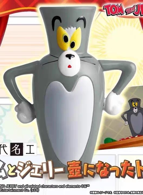 汤姆猫花瓶杰瑞鼠创意插花笔筒桌面猫和鼠装饰礼物摆件